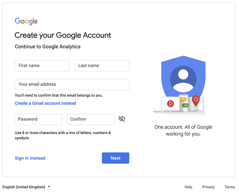 Creating A Google Account