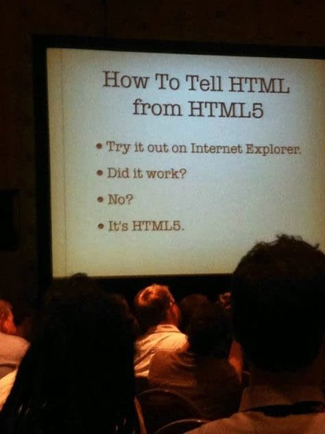 how to tell HTML5
