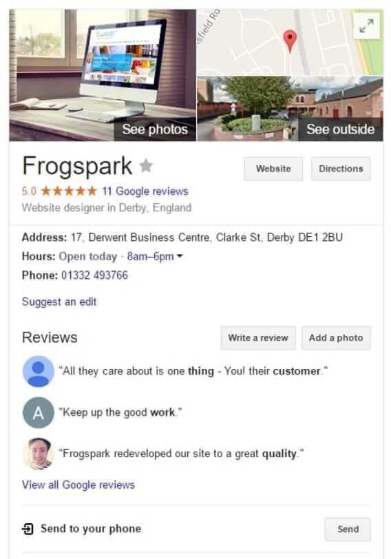 Local SEO Primer Google Reviews