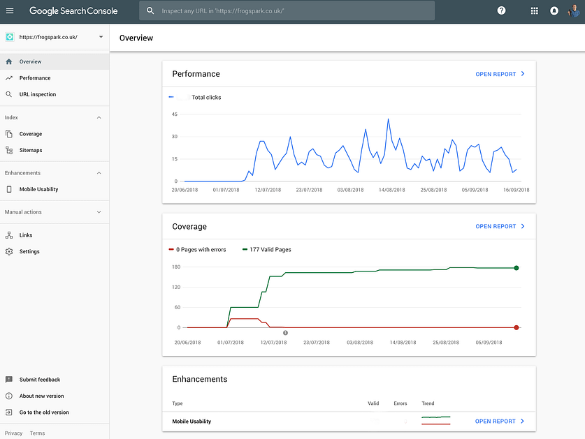 The New Search Console Dashboard