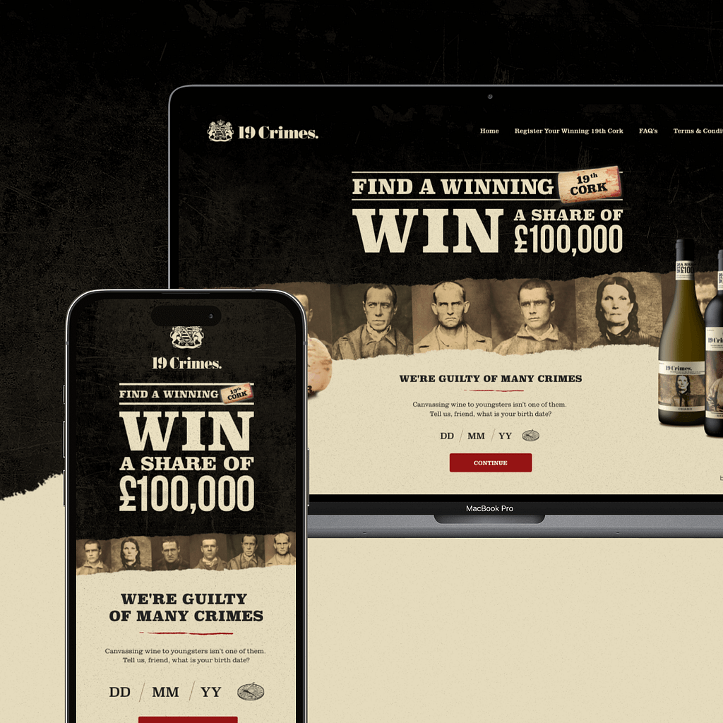 19 Crimes Microsite by Frogspark Derby