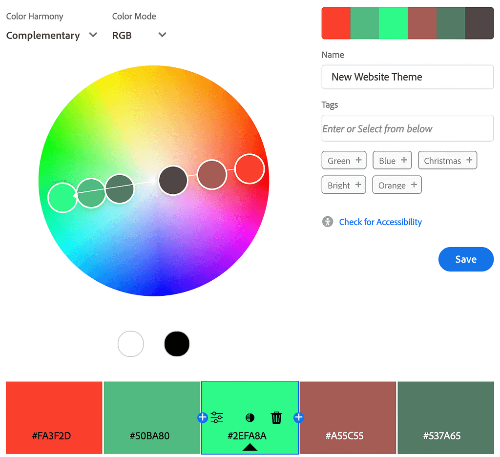 Adobe's colour picker wheel